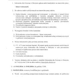 nabór, lekarz weterynarii