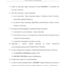 nabór, lekarz weterynarii